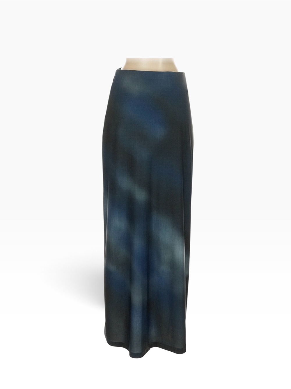 Mariacher Sleek Navy Gradient Maxi Skirt